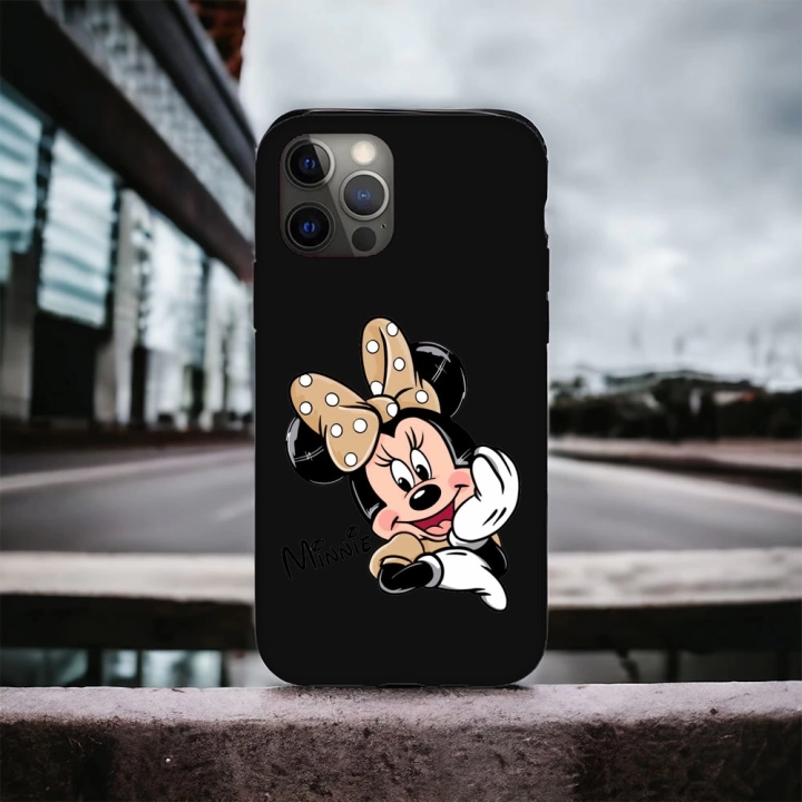 iPhone 12 Promax Uyumlu Minnie Desenli Lansman Kılıf