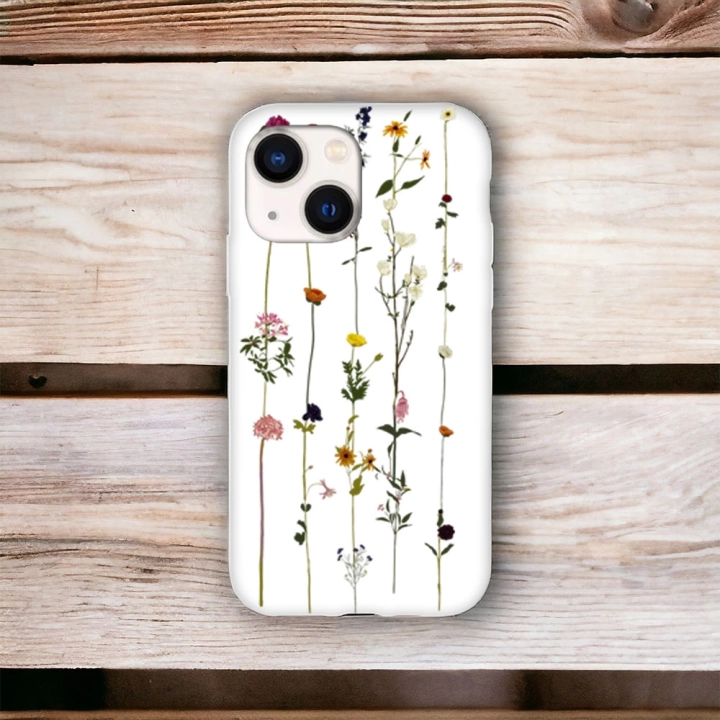 iPhone 13 / 14 Uyumlu Floral Stripes Desenli Lansman Kılıf