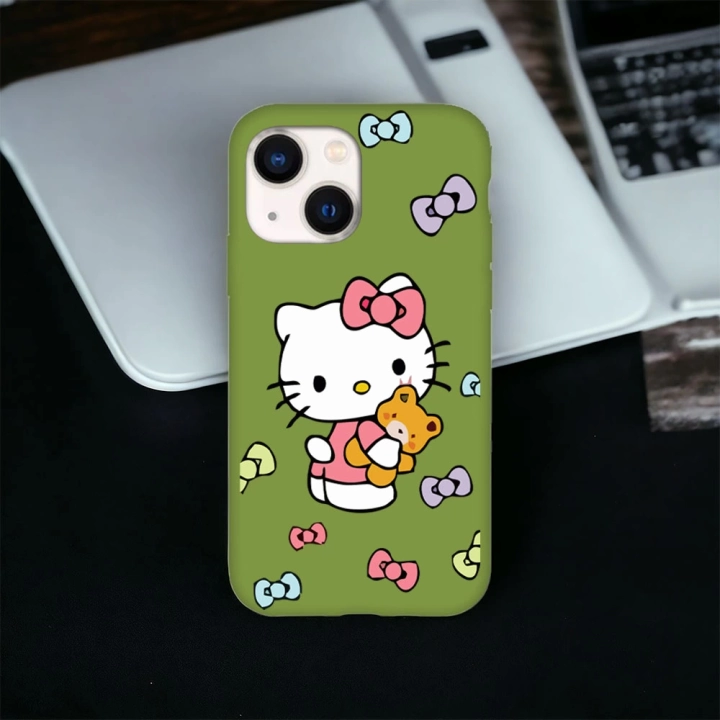 iPhone 13 / 14 Uyumlu Hello Kitty 1 Desenli Lansman Kılıf