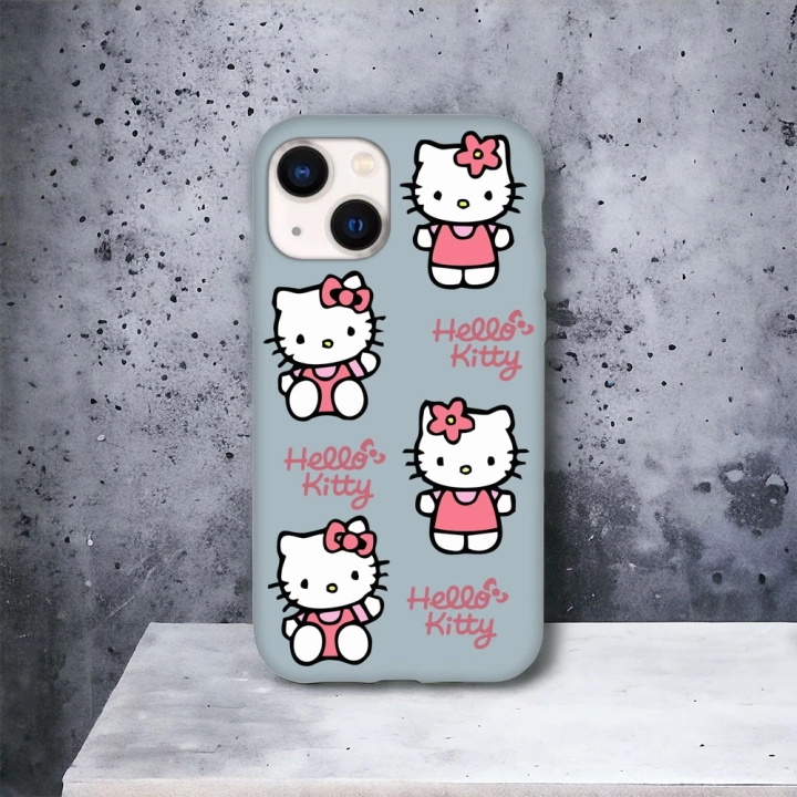 iPhone 15 Plus / 14 Plus Uyumlu Hello Kitty Desenli Lansman Kılıf