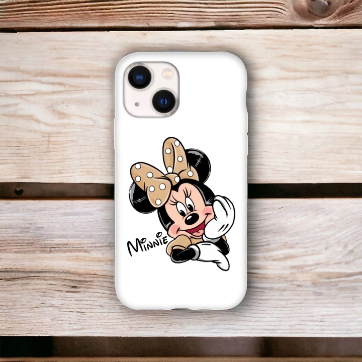 iPhone 15 Plus / 14 Plus Uyumlu Minnie Desenli Lansman Kılıf