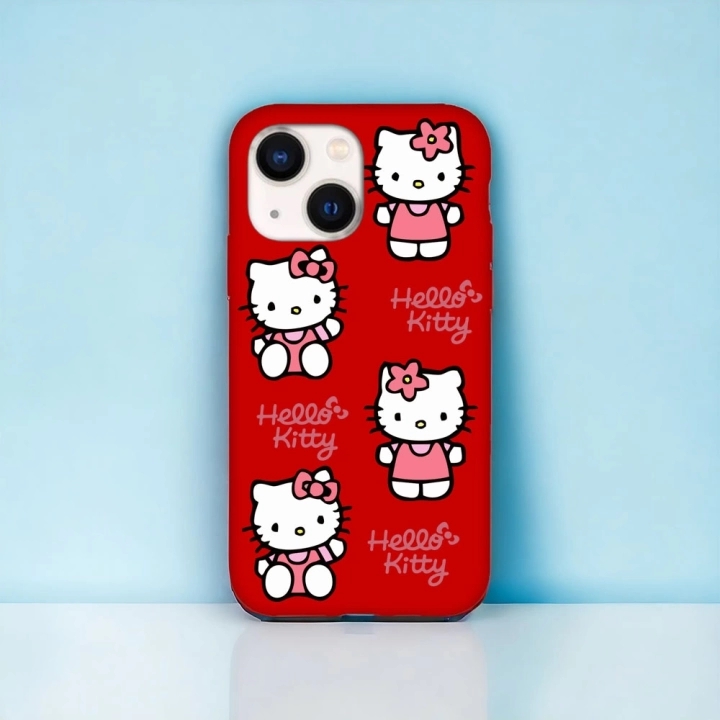 iPhone 15 Uyumlu Hello Kitty Desenli Lansman Kılıf