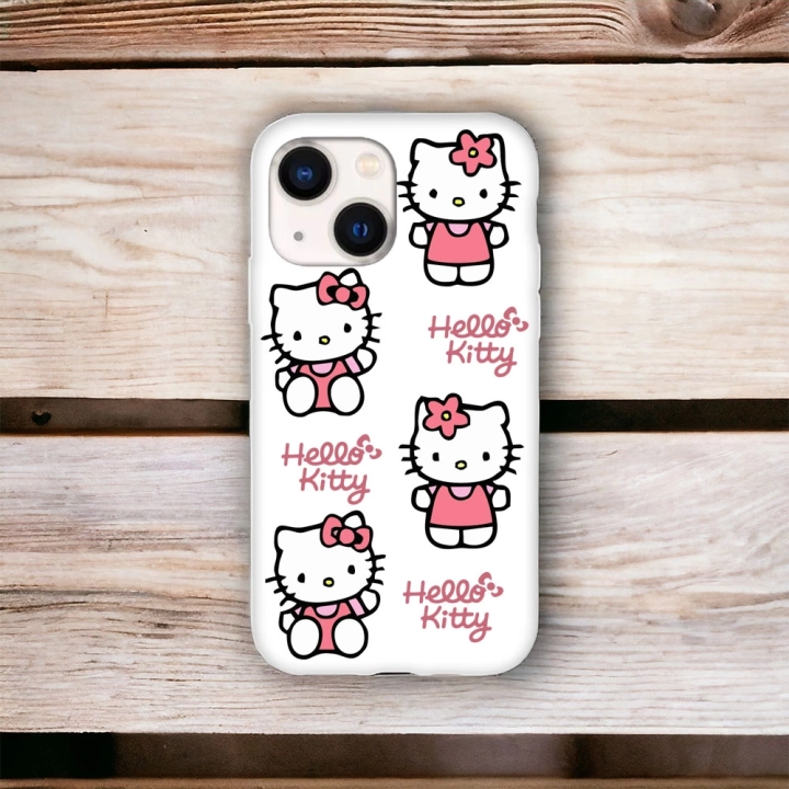 iPhone 15 Uyumlu Hello Kitty Desenli Lansman Kılıf