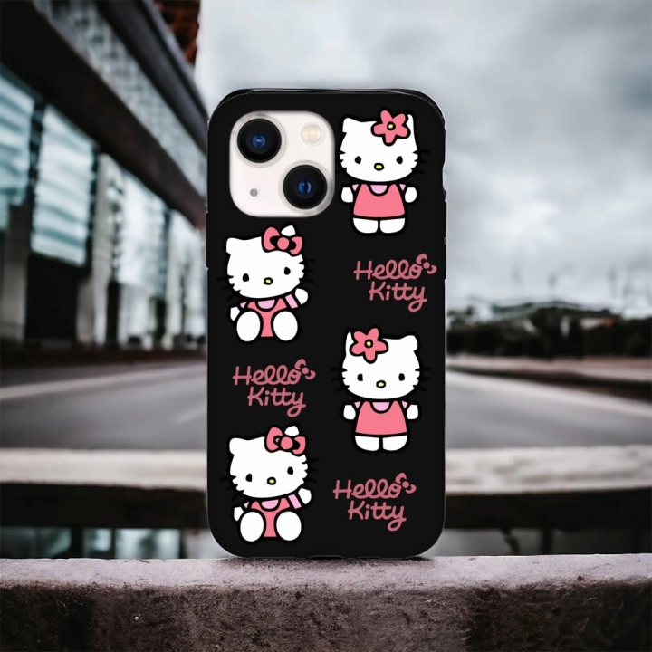 iPhone 15 Uyumlu Hello Kitty Desenli Lansman Kılıf