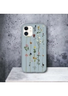 iPhone 11 Uyumlu Floral Stripes Desenli Lansman Kılıf