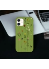 iPhone 11 Pro Uyumlu Floral Stripes Desenli Lansman Kılıf