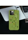 iPhone 12 Promax Uyumlu Floral Stripes Desenli Lansman Kılıf