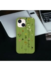 iPhone 13 / 14 Uyumlu Floral Stripes Desenli Lansman Kılıf