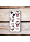 iPhone 15 Uyumlu Hello Kitty Desenli Lansman Kılıf