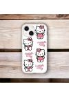 iPhone 15 Plus / 14 Plus Uyumlu Hello Kitty Desenli Lansman Kılıf