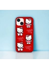 iPhone 15 Plus / 14 Plus Uyumlu Hello Kitty Desenli Lansman Kılıf