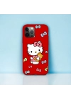 iPhone 12 Promax Uyumlu Hello Kitty 1 Desenli Lansman Kılıf