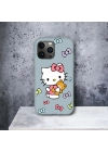 iPhone 15 Pro Uyumlu Hello Kitty 1 Desenli Lansman Kılıf