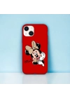 iPhone 15 Plus / 14 Plus Uyumlu Minnie Desenli Lansman Kılıf