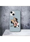 iPhone 15 Plus / 14 Plus Uyumlu Minnie Desenli Lansman Kılıf