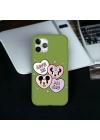 iPhone 11 Promax Uyumlu Minnie & Mickey Desenli Lansman Kılıf