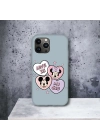 iPhone 12 Promax Uyumlu Minnie & Mickey Desenli Lansman Kılıf