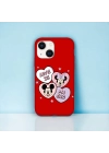 iPhone 13 / 14 Uyumlu Minnie & Mickey Desenli Lansman Kılıf