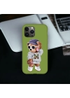 iPhone 12 / 12 Pro Uyumlu Teddy Desenli Lansman Kılıf