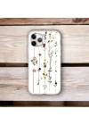 iPhone 11 Promax Uyumlu Floral Stripes Desenli Lansman Kılıf