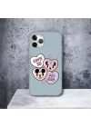 iPhone 11 Promax Uyumlu Minnie & Mickey Desenli Lansman Kılıf