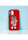 iPhone 11 Uyumlu Teddy Desenli Lansman Kılıf