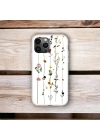 iPhone 12 / 12 Pro Uyumlu Floral Stripes Desenli Lansman Kılıf