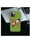 İphone 12 ProMax Uyumlu Lansman İçi Kadife Butterfly Desenli Kılıf