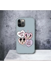 iPhone 12 Promax Uyumlu Minnie & Mickey Desenli Lansman Kılıf