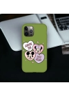 iPhone 12 Promax Uyumlu Minnie & Mickey Desenli Lansman Kılıf