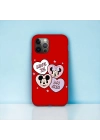 iPhone 12 Promax Uyumlu Minnie & Mickey Desenli Lansman Kılıf