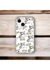 İphone 13 / 14 Uyumlu Lansman İçi Kadife Lovely Cat Desenli Kılıf