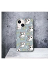 İphone 13 / 14 Uyumlu Lansman İçi Kadife Lovely Cat Desenli Kılıf