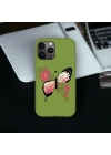 İphone 13 Pro Uyumlu Lansman İçi Kadife Butterfly Desenli Kılıf