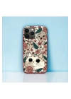 İphone 13 Pro Uyumlu Lansman İçi Kadife Cute Cat Desenli Kılıf