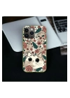 İphone 13 Pro Uyumlu Lansman İçi Kadife Cute Cat Desenli Kılıf