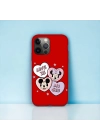 iPhone 13 Promax Uyumlu Minnie & Mickey Desenli Lansman Kılıf