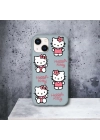 iPhone 15 Plus / 14 Plus Uyumlu Hello Kitty Desenli Lansman Kılıf