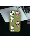 iPhone 15 Plus / 14 Plus Uyumlu Hello Kitty Desenli Lansman Kılıf