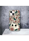 İphone 15 Plus / 14 Plus Uyumlu Lansman İçi Kadife Cute Cat Desenli Kılıf