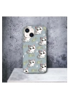 İphone 15 Plus / 14 Plus Uyumlu Lansman İçi Kadife Lovely Cat Desenli Kılıf