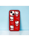 iPhone 15 Uyumlu Hello Kitty Desenli Lansman Kılıf