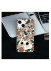 İphone 15 Uyumlu Lansman İçi Kadife Cute Cat Desenli Kılıf