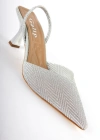 Isabella İnce Topuklu Stiletto Lame Kum Sim İ