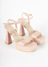 Vylor Shine Platform Kadeh Topuklu Ayakkabı 13 Cm Pembe