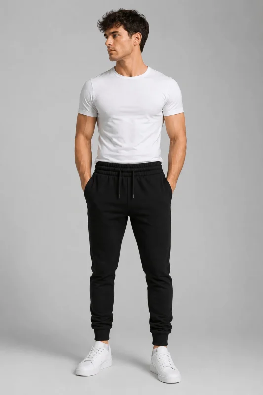 2 İplik JOGGER EŞOFMAN ALTI SİYAH