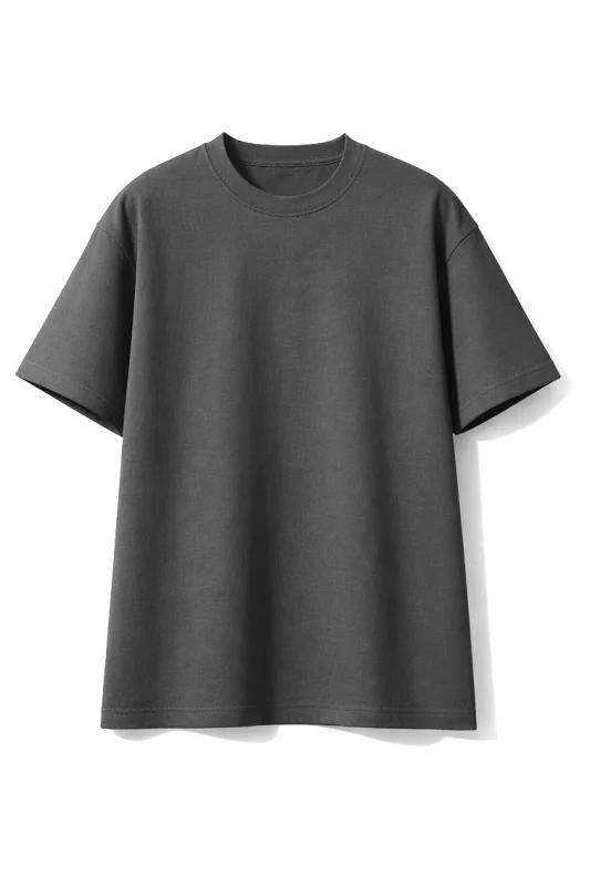 FÜME Loose Fit Rahat Kesim Bisiklet Yaka Tişört