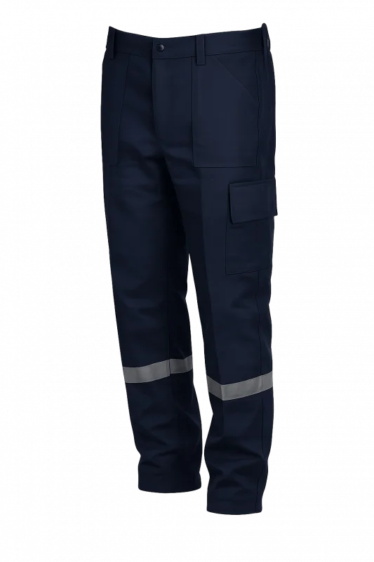 Siyah Reflektörlü 16/12 Mevsimlik Gabardin Pantolon