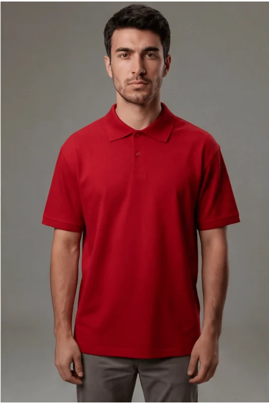 LACOSTE KUMAŞ KIRMIZI POLO YAKA TİŞÖRT