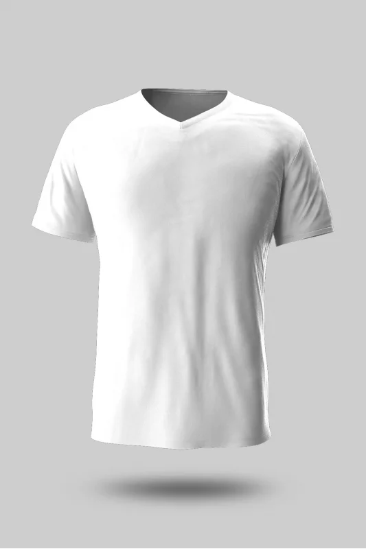 BEYAZ V YAKA TİŞÖRT